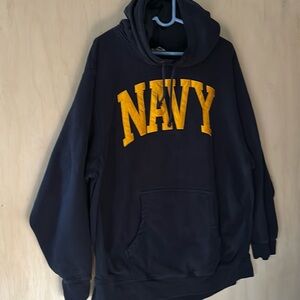Pro Weave Navy Hoodie. Size XL